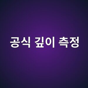 피트 게이지로 최대 공식 깊이를 측정할 때의 오차 1 eab3b5ec8b9d eab98aec9db4 ecb8a1eca095 1788266924