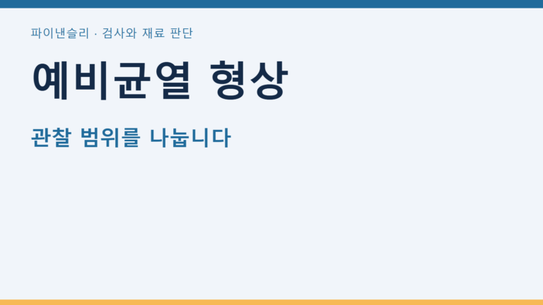 예비균열 형상