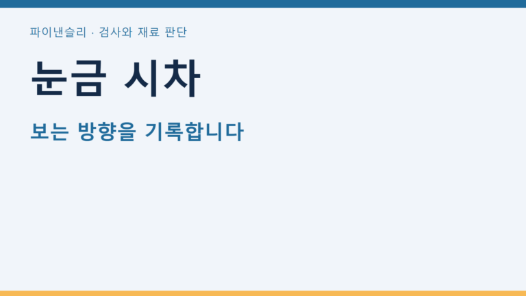 눈금 시차