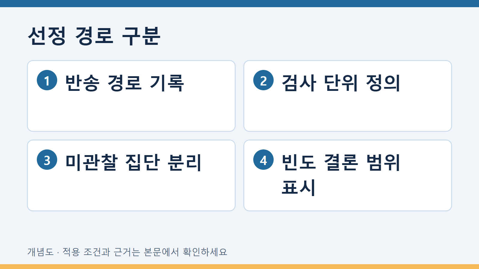 선정 경로 구분