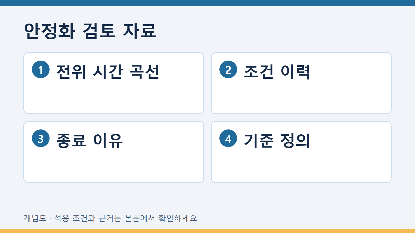 안정화 검토 자료