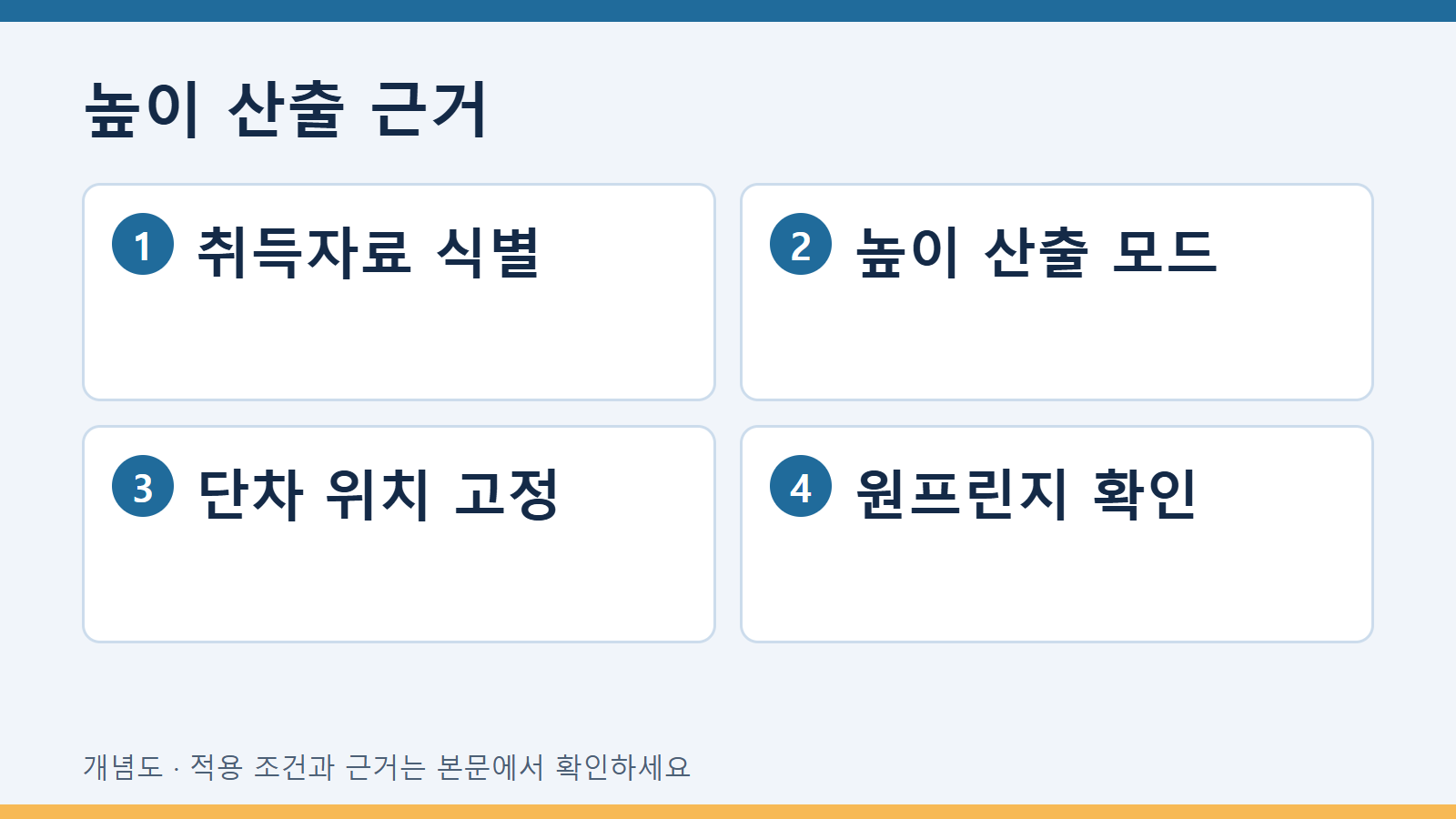 높이 산출 근거