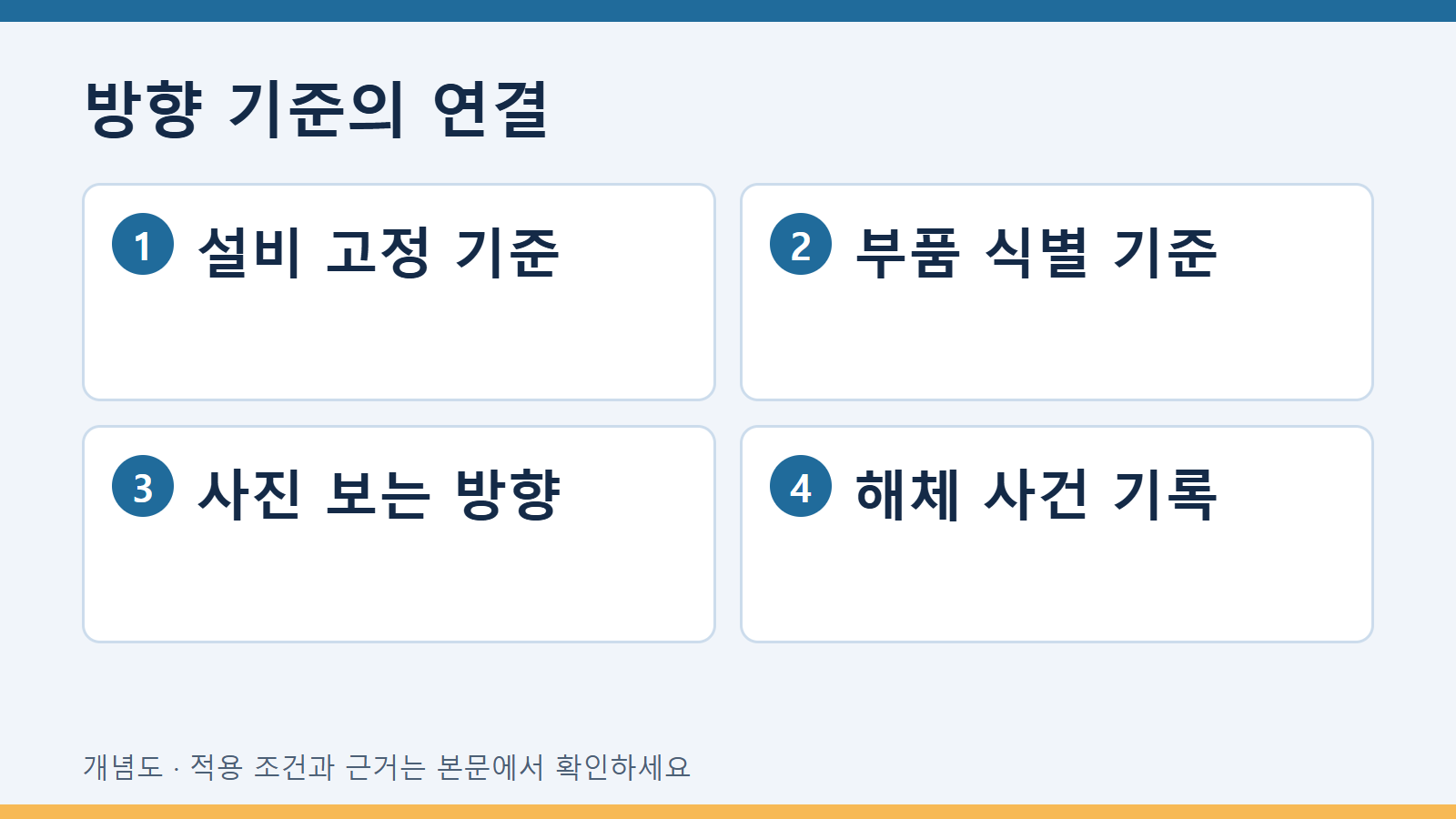 방향 기준의 연결