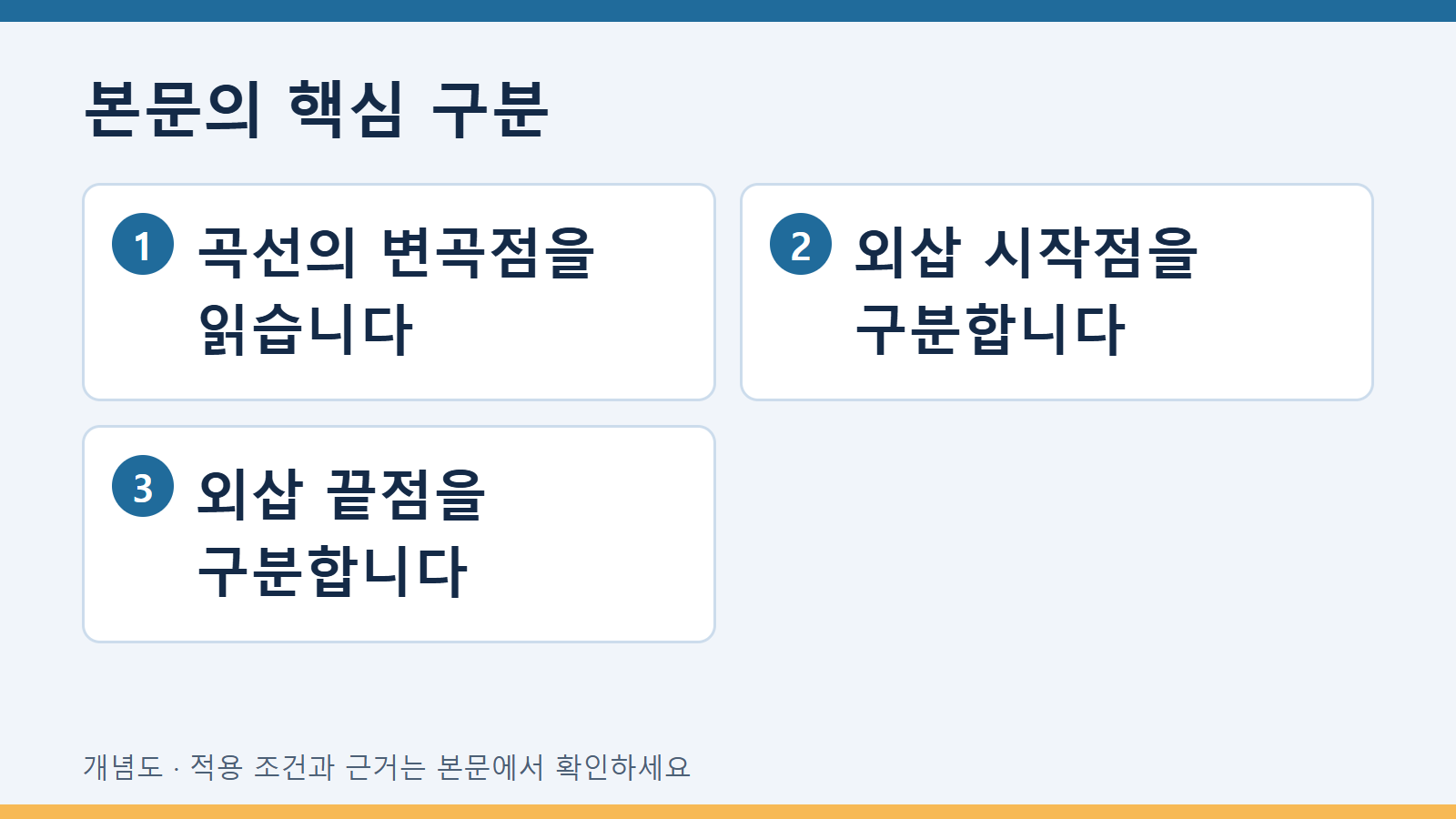 DSC 유리전이의 변곡점과 외삽 시작·끝 온도를 구분하기 2 본문의 핵심 구분: 곡선의 변곡점을 읽습니다 · 외삽 시작점을 구분합니다 · 외삽 끝점을 구분합니다