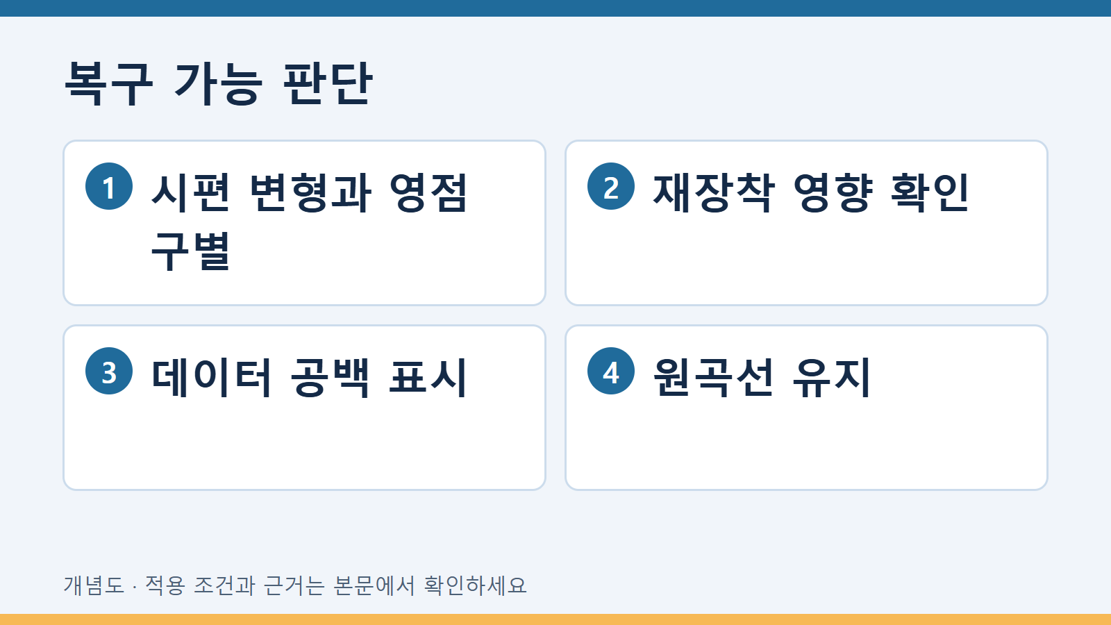 복구 가능 판단
