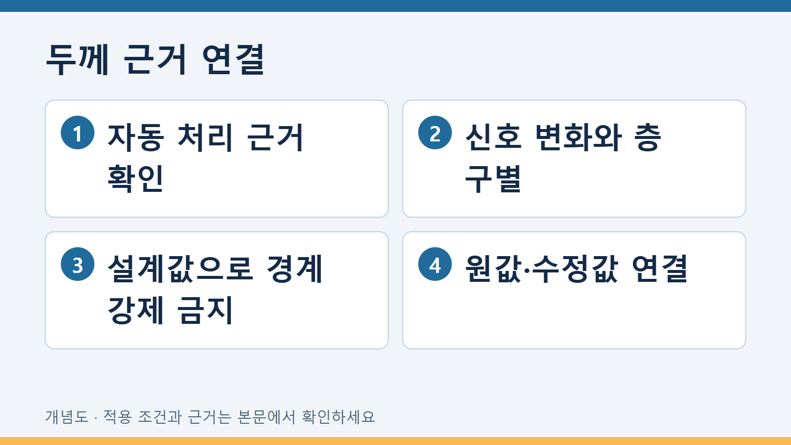 두께 근거 연결
