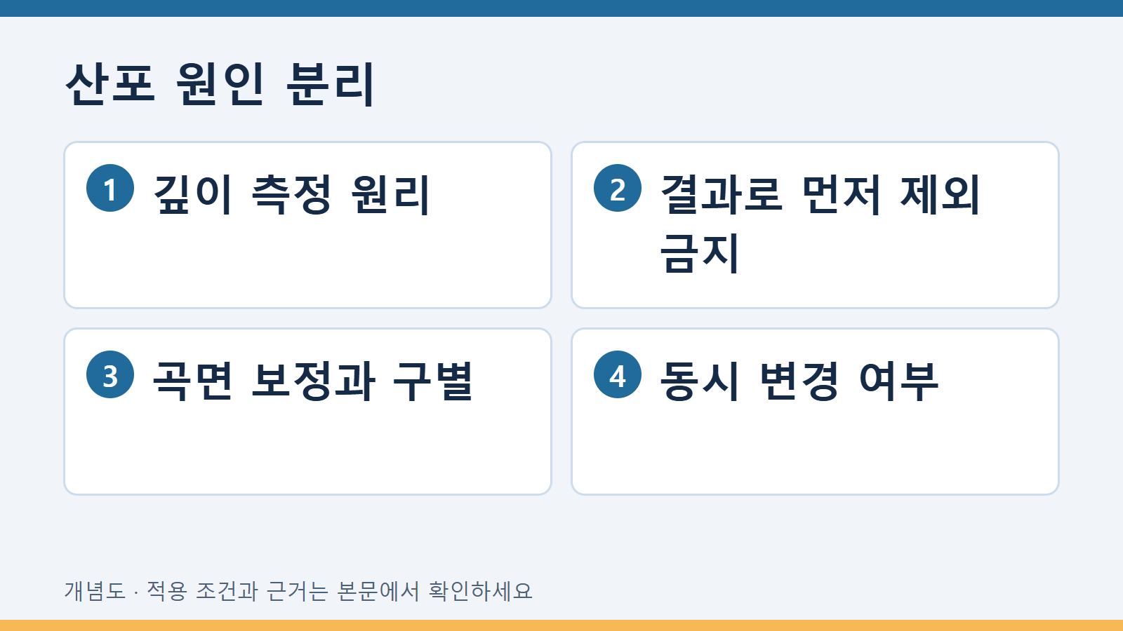 산포 원인 분리