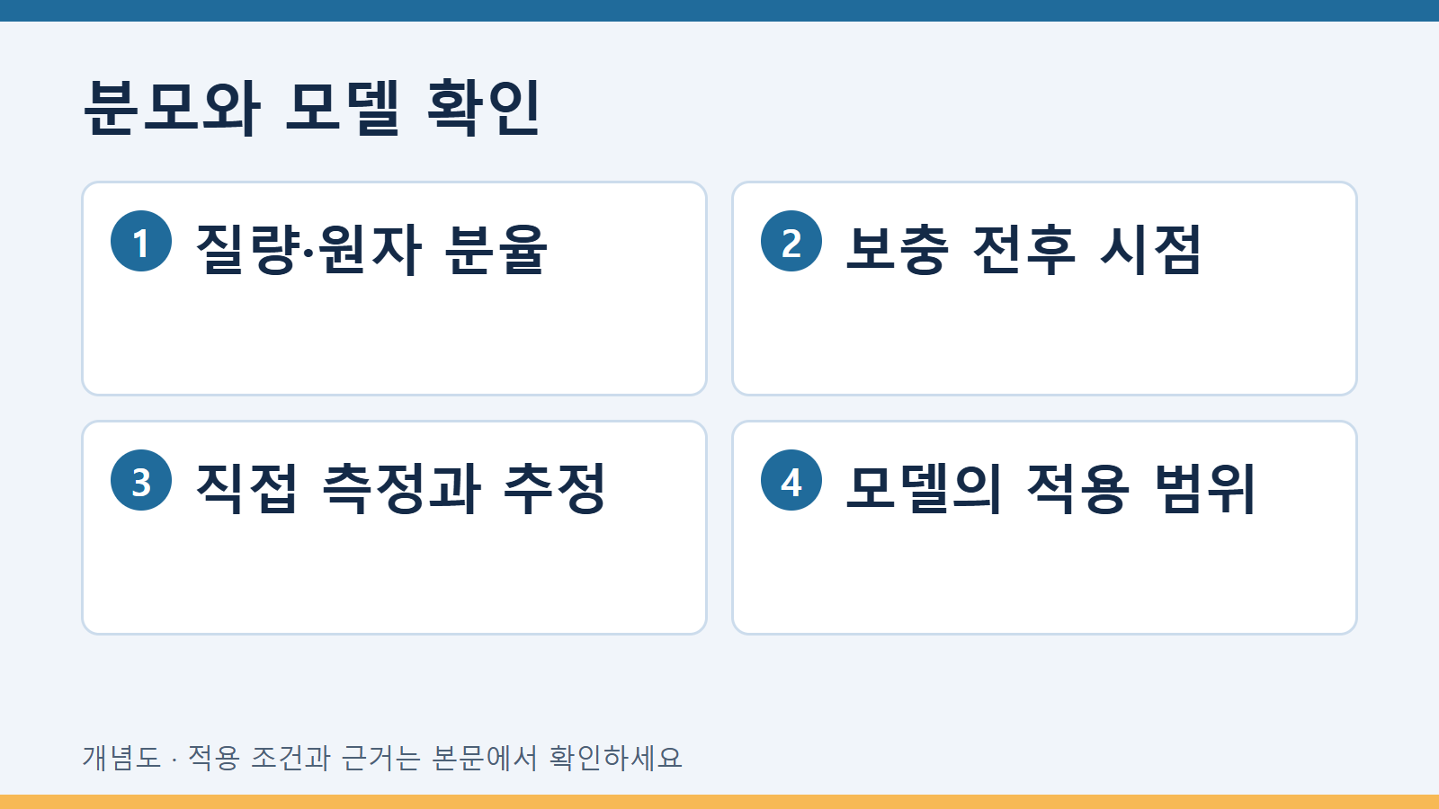분모와 모델 확인