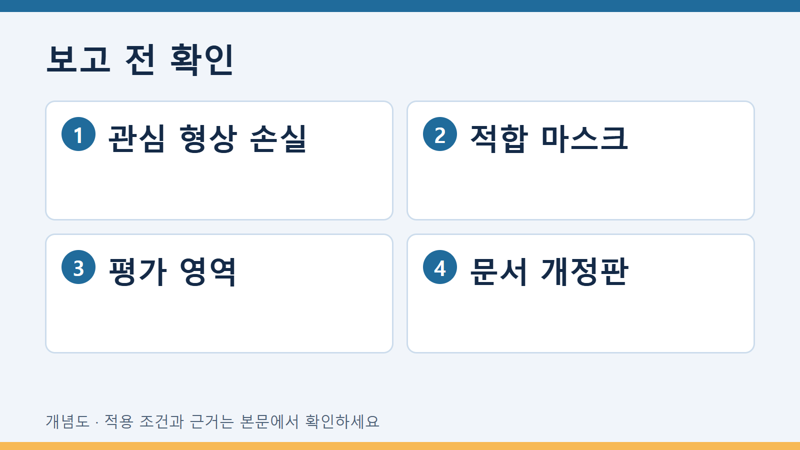 기울어진 표면의 형상 제거와 거칠기 제거 구분하기 확인 항목