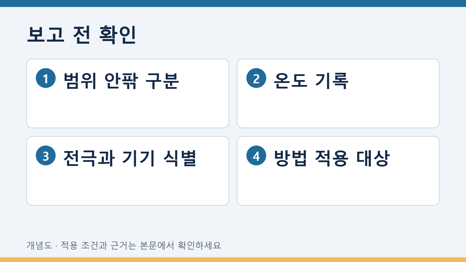 보고 전 확인