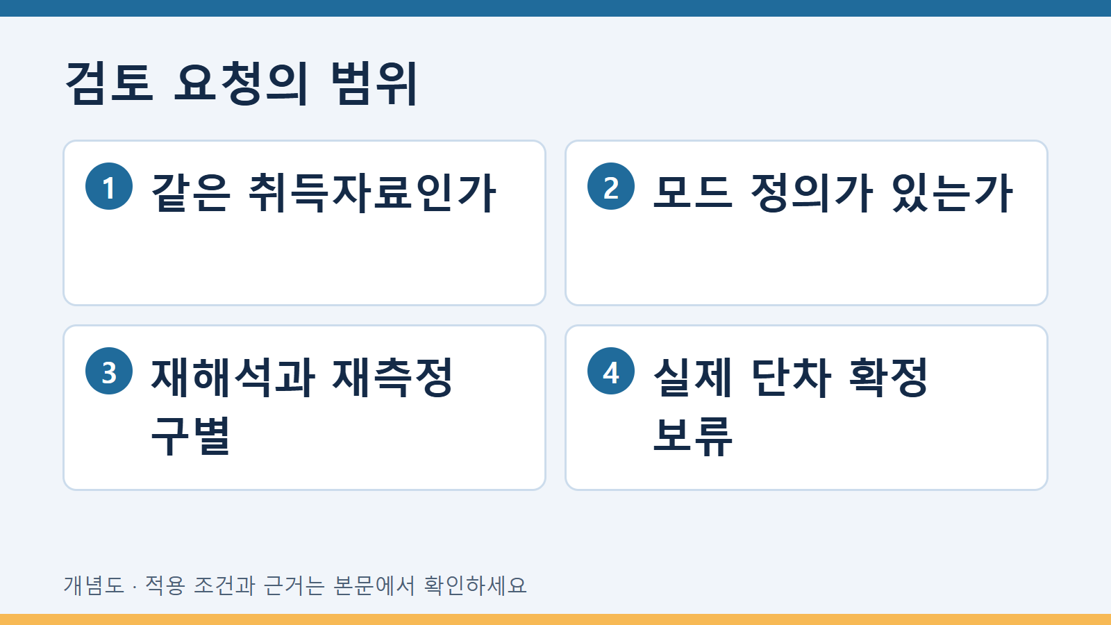 검토 요청의 범위